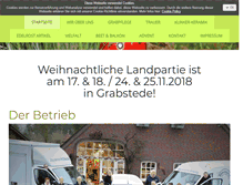Tablet Screenshot of blumenpark-schuette.de